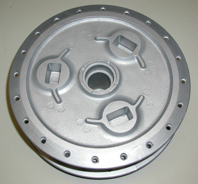 Drive side of hub
