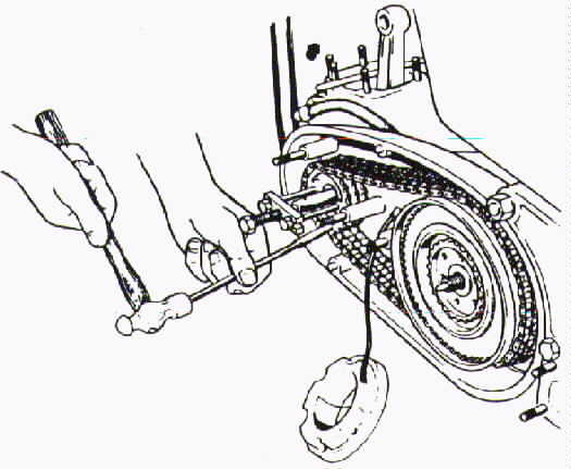 Puller in use