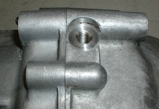 The finished refurbished drain hole.