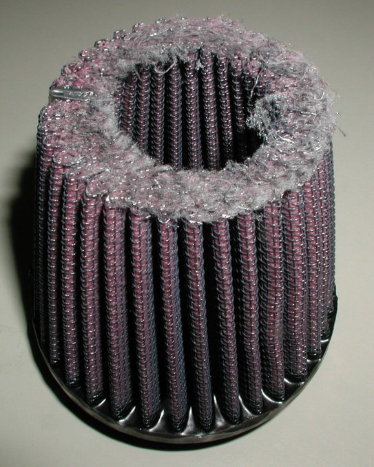 The main filter piece after cutting.