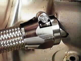 Front of hose clamp