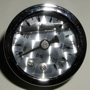 Brushed Aluminum Faced Gauge