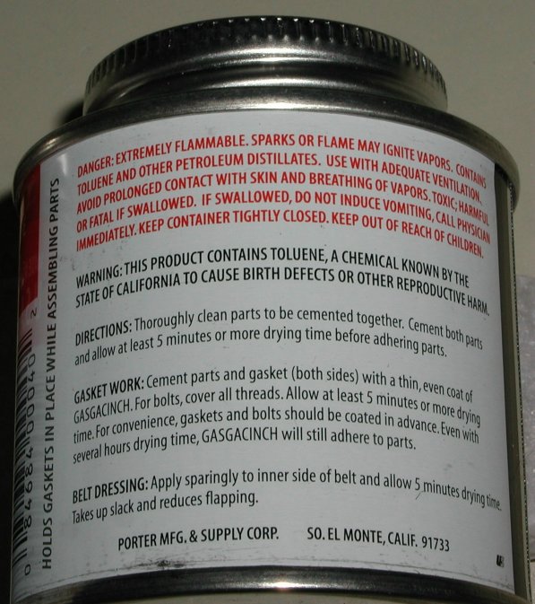 Gasgacinch Gasket Sealer