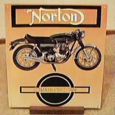  Sign, Norton Fastback 