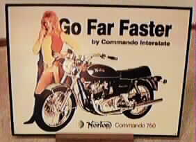  Sign, Norton Commando Interstate 