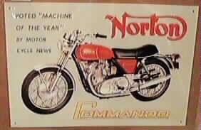  Sign, Norton Commando Roadster 