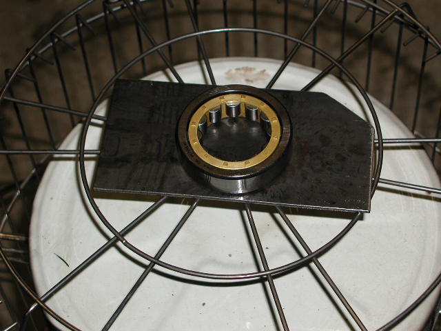 Bearing on catch plate