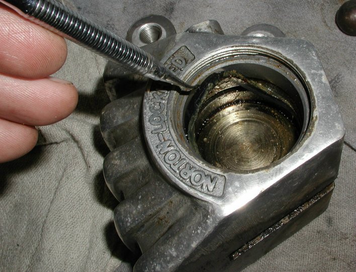 Removing rubber seal