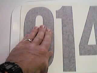 Rubbing the Decal