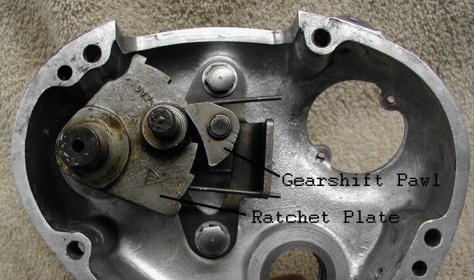 Gearshift pawl & ratchet Plate