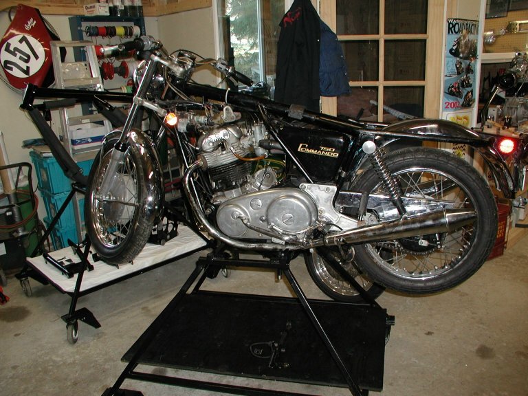 Bike on stand<