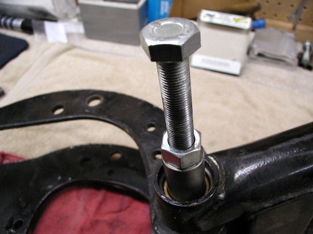 Bolt pulling the spindle