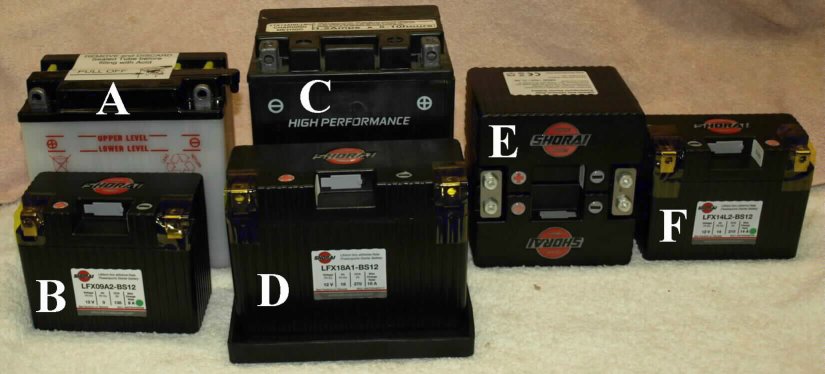 Shorai Lithium-Iron Replacement batteries